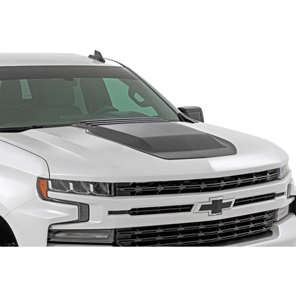 ROUGH COUNTRY Hood Scoop | G7C Red Hot | Chevy Silverado 1500 2WD/4WD (2019-2026 & Classic) | HS10010-G7C