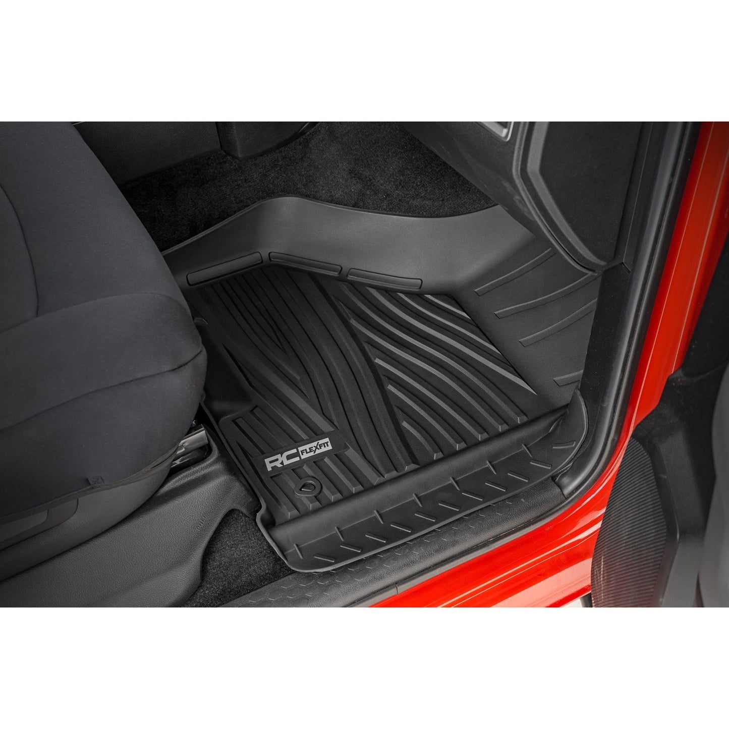 ROUGH COUNTRY Flex-Fit Floor Mats | FR | Crew Cab | Ram 1500 2WD/4WD (2012-2018 & Classic) | FF-3121