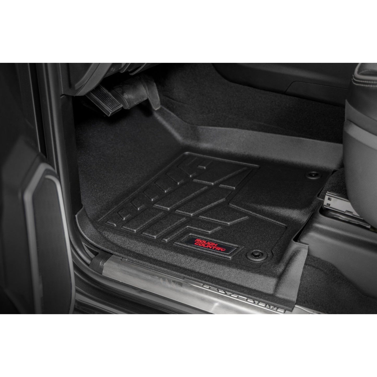 ROUGH COUNTRY Sure-Fit Floor Mats | Front & Rear | Crew | Ram 2500 (19-26)/3500 (19-25)  | SM31430
