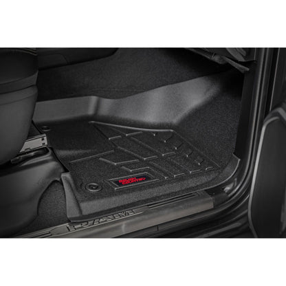 ROUGH COUNTRY Sure-Fit Floor Mats | Front & Rear | Crew | Ram 2500 (19-26)/3500 (19-25)  | SM31430