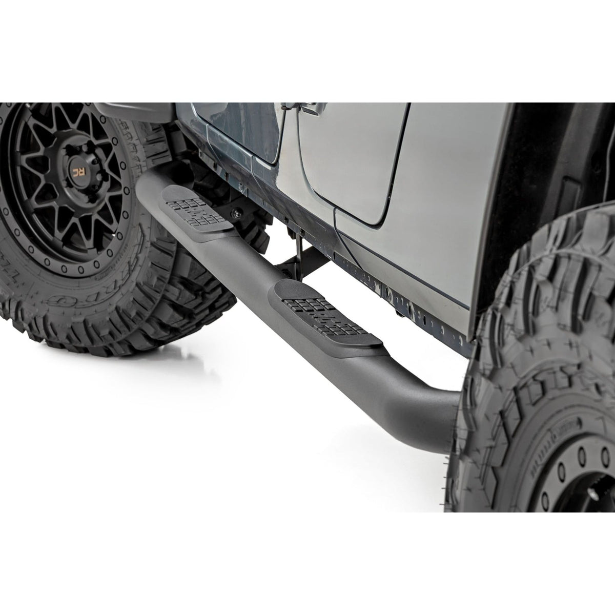 ROUGH COUNTRY RCS43005 43005 Nerf Steps 3-" Tube Jeep Gladiator JT 2020-26