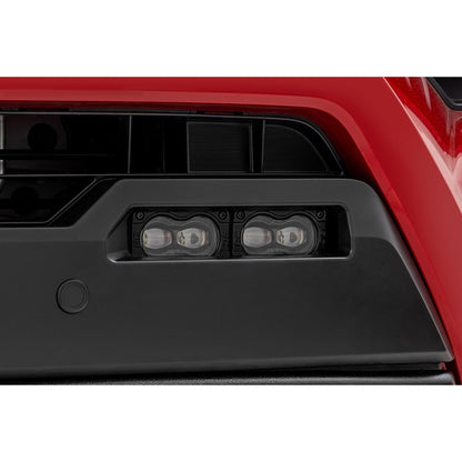 ROUGH COUNTRY | LED Fog Light Kit  3x1.75 Inch Black Series Slim Aux  Toyota Tacoma (24-26) | 72119