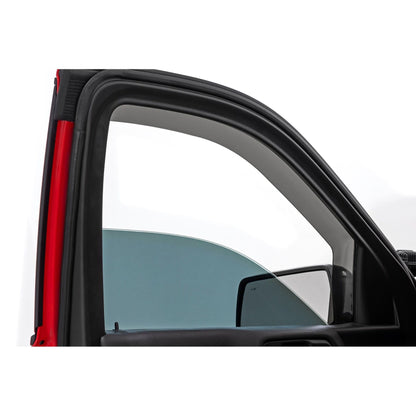 ROUGH COUNTRY Side Window Deflectors | In Channel Rain Guard | Chevy/GMC 1500/2500HD/3500HD (19-26 & Classic) | 811924