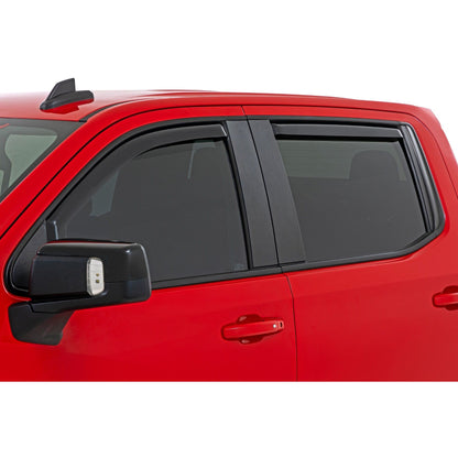 ROUGH COUNTRY Side Window Deflectors | In Channel Rain Guard | Chevy/GMC 1500/2500HD/3500HD (19-26 & Classic) | 811924