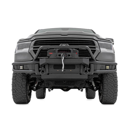 ROUGH COUNTRY Front Bumper | Tubular | Winch Mount | Ram 1500 2WD/4WD (2019-2024) | 51214W