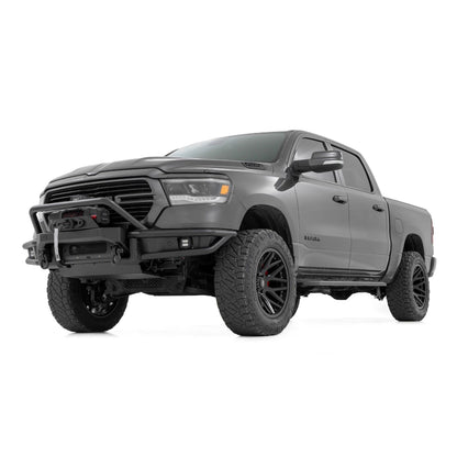 ROUGH COUNTRY Front Bumper | Tubular | Winch Mount | Ram 1500 2WD/4WD (2019-2024) | 51214W