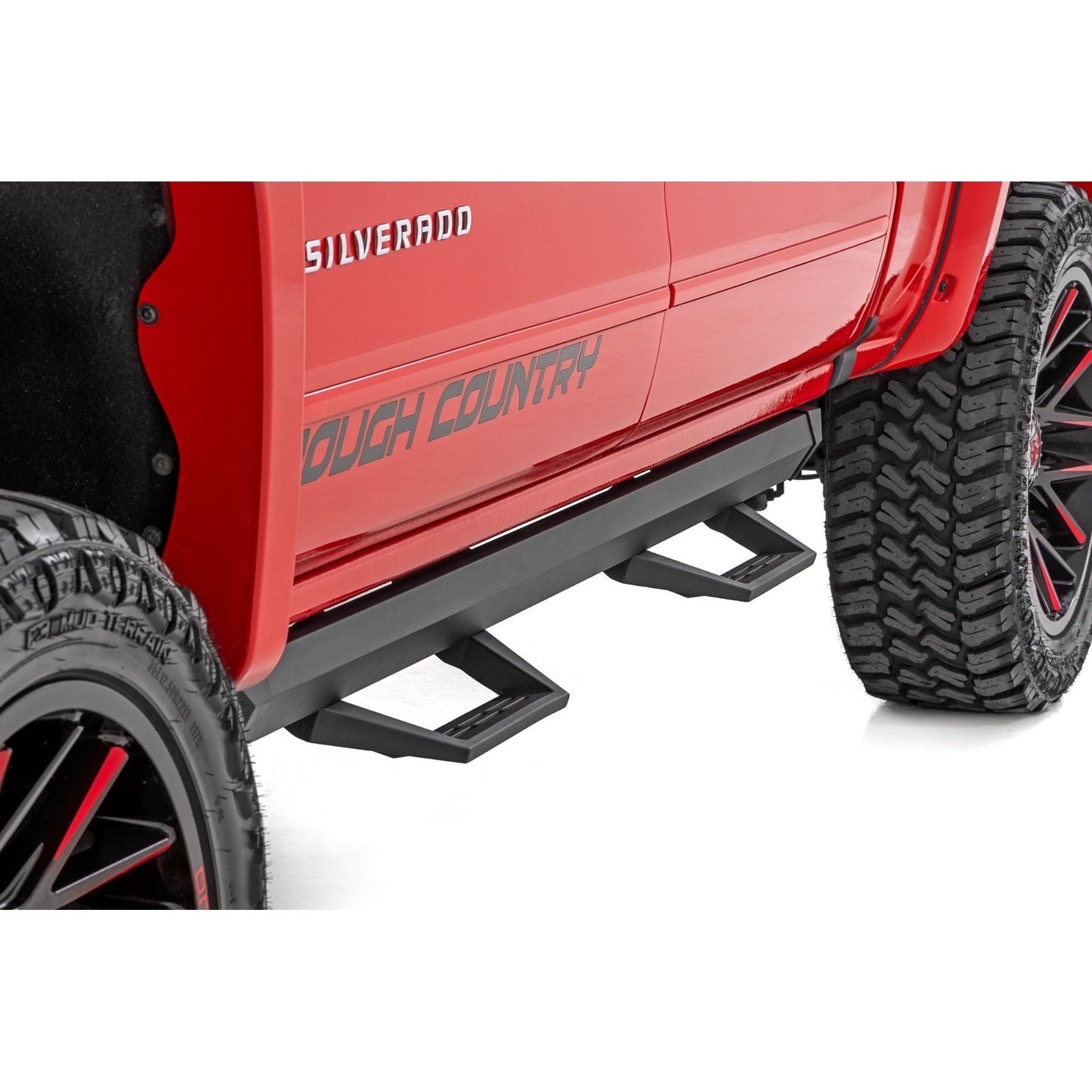 ROUGH COUNTRY SRL2 Adj Aluminum Step | Crew Cab | Chevy/GMC 1500/2500HD/3500HD (07-18 & Classic) | 11018
