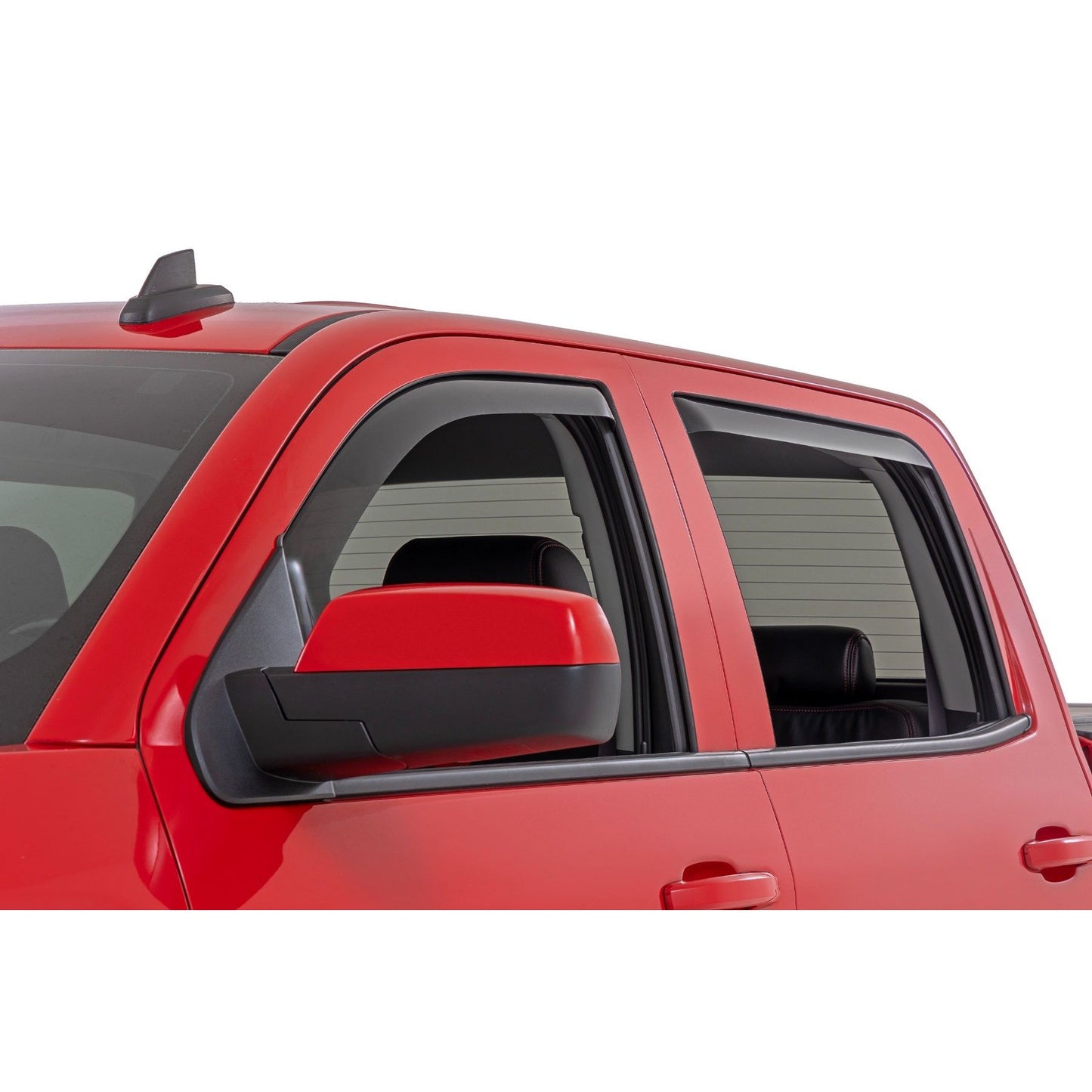 ROUGH COUNTRY Side Window Deflectors | In Channel Rain Guard | Chevy/GMC 1500/2500HD/3500HD 2WD/4WD | 811419