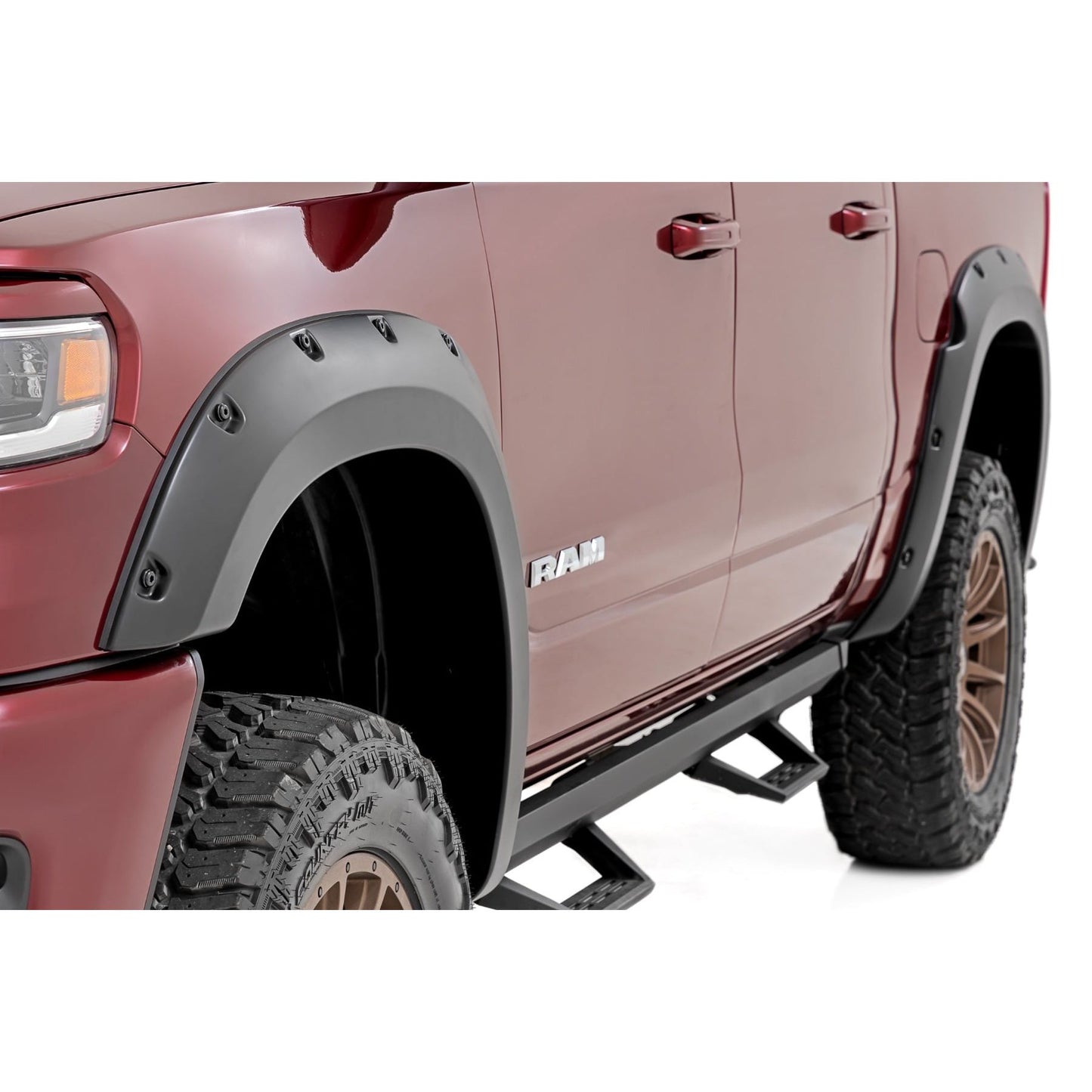 ROUGH COUNTRY | Pocket Fender Flares  PAS Steel Storm  Ram 1500 2WD/4WD (2025-2026) | F-D319205-PAS