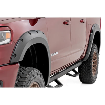 ROUGH COUNTRY | Pocket Fender Flares  PAS Steel Storm  Ram 1500 2WD/4WD (2025-2026) | F-D319205-PAS