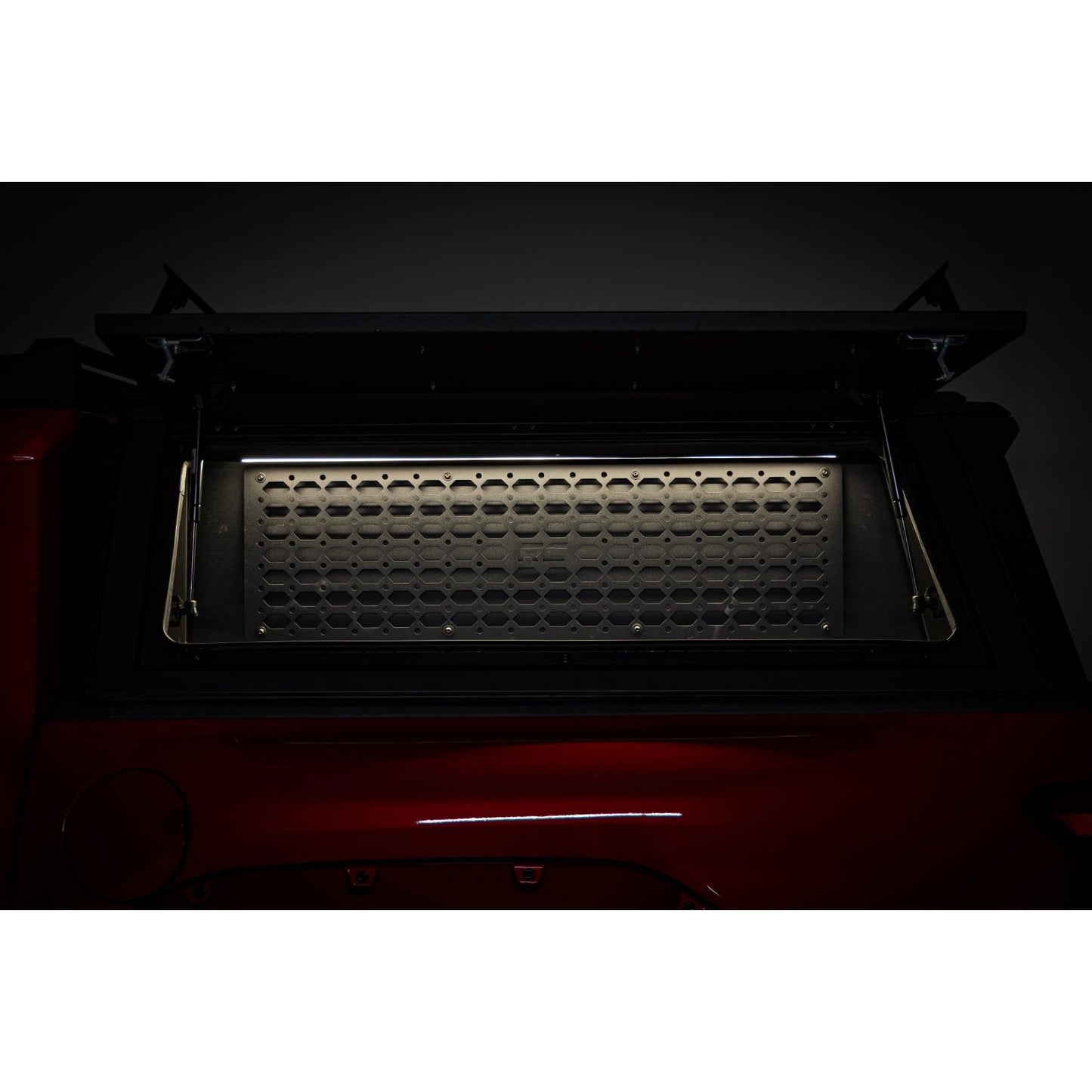 ROUGH COUNTRY | Bed Cap Molle Panel Side Storage Bin  Drivers Side  Toyota Tacoma (24-26) | 734074
