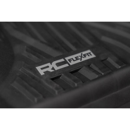 ROUGH COUNTRY Flex-Fit Floor Mats | FR & RR | FR Bucket | Crew | Chevy/GMC 1500/2500HD/3500HD 2WD/4WD | FF-21413