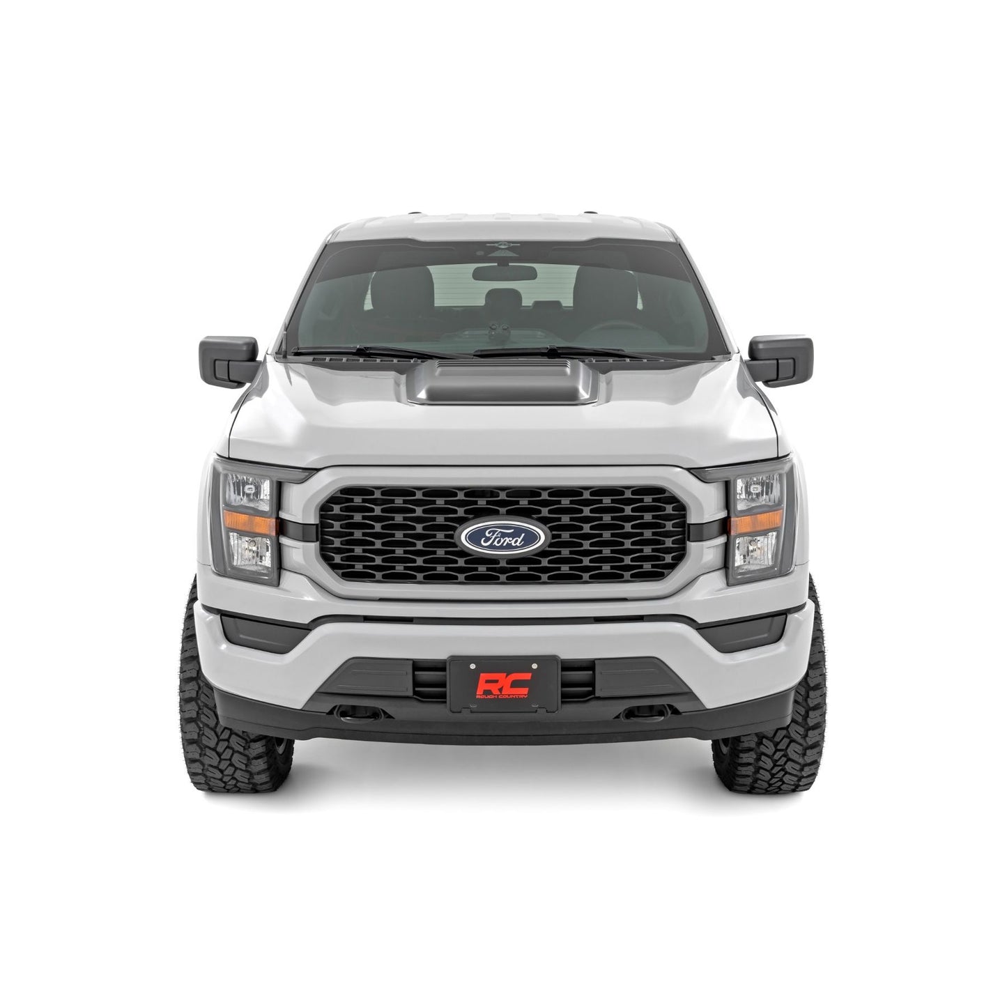 ROUGH COUNTRY | Hood Scoop  M7 Carbonized Gray  Ford F-150 2WD/4WD (2021-2026) | HS30010-M7