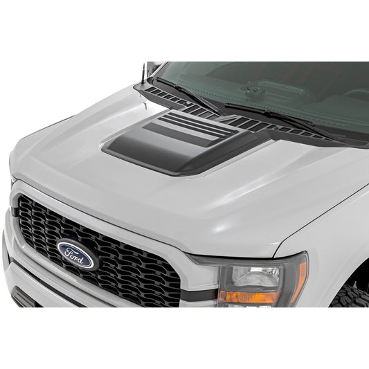 ROUGH COUNTRY Hood Scoop | Gloss Black | Ford F-150 2WD/4WD (2021-2025) | HS30010-RCGB
