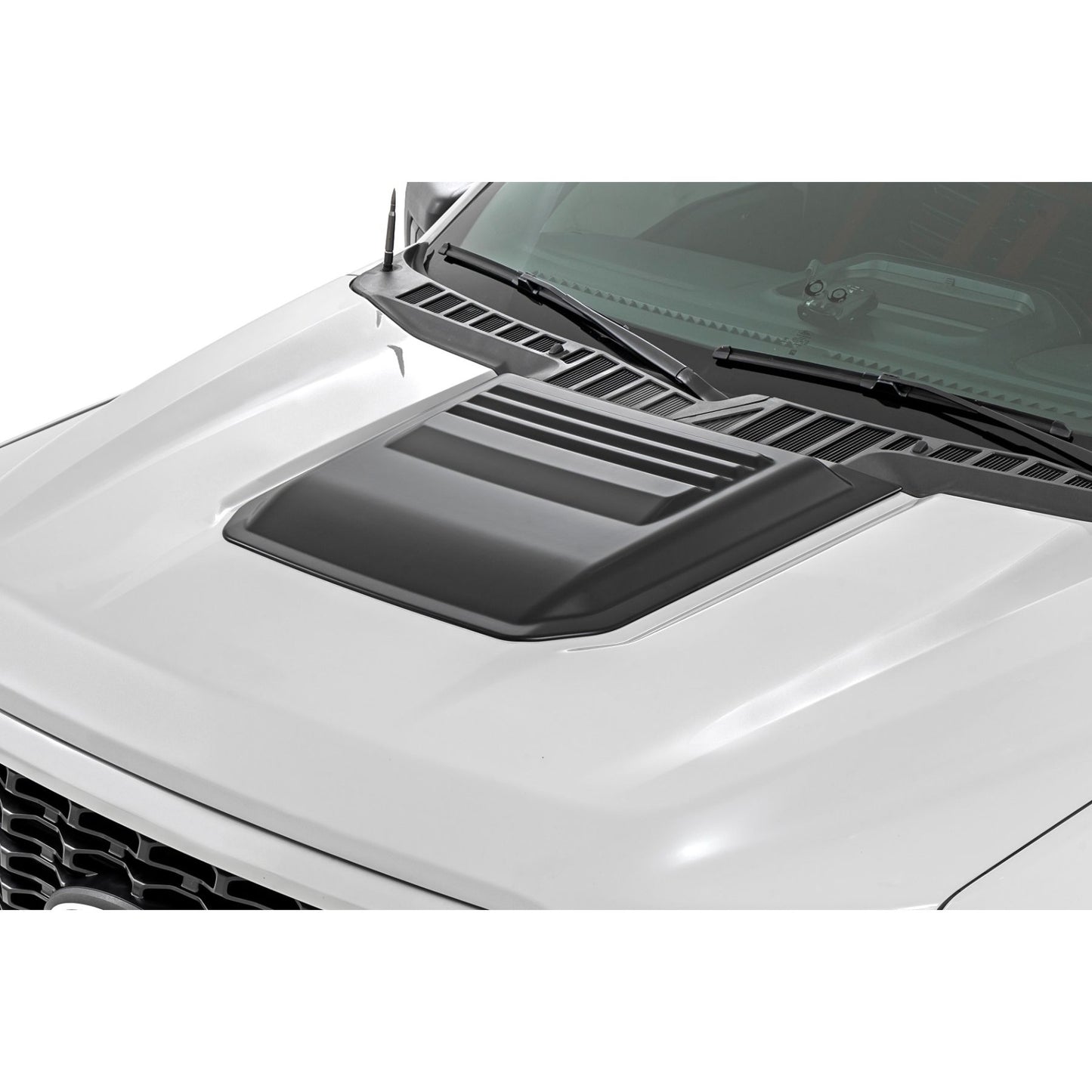 ROUGH COUNTRY | Hood Scoop  M7 Carbonized Gray  Ford F-150 2WD/4WD (2021-2026) | HS30010-M7