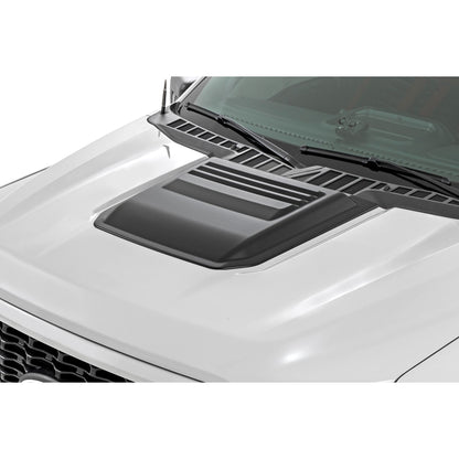 ROUGH COUNTRY | Hood Scoop  M7 Carbonized Gray  Ford F-150 2WD/4WD (2021-2026) | HS30010-M7