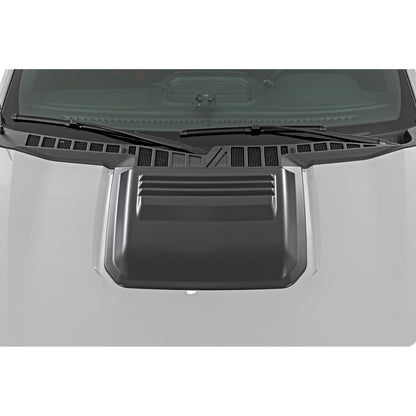 ROUGH COUNTRY Hood Scoop | DB Shelter Green | Ford F-150 2WD/4WD (2021-2025) | HS30010-DB