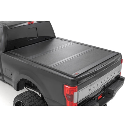 ROUGH COUNTRY Hard Low Profile Bed Cover | 6'10" Bed | Ford F-250/F-350 Super Duty (17-26) | 47220651B