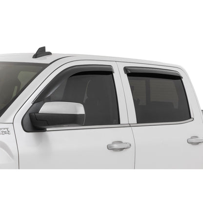 ROUGH COUNTRY Side Window Deflectors | Tape On Rain Guard | Chevy/GMC 1500/2500HD/3500HD 2WD/4WD | 911418