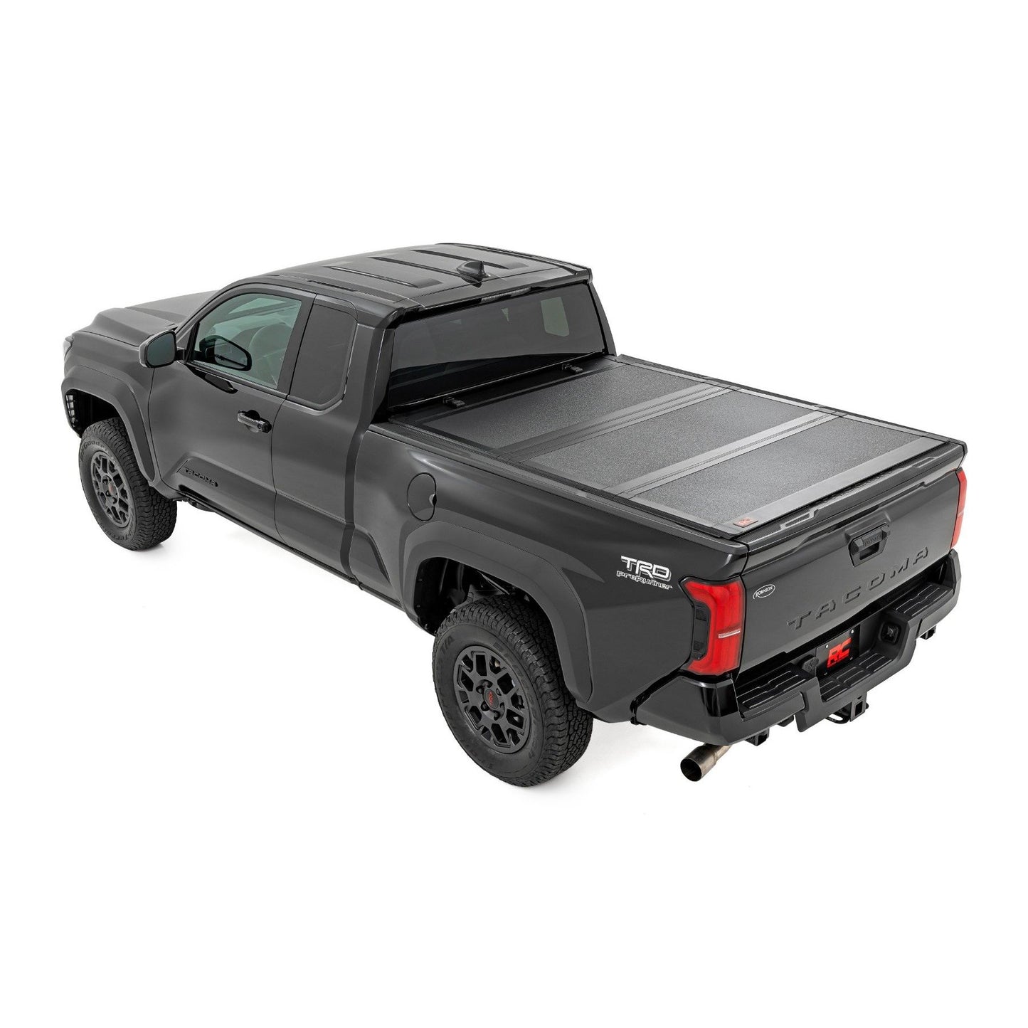 ROUGH COUNTRY Hard Tri-Fold Flip Up Bed Cover | 6' Bed | Toyota Tacoma 2WD/4WD (2024-2025) | 49420650