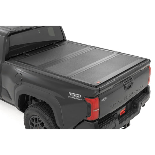 ROUGH COUNTRY Hard Tri-Fold Flip Up Bed Cover | 6' Bed | Toyota Tacoma 2WD/4WD (2024-2025) | 49420650