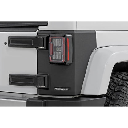 ROUGH COUNTRY Trail Cladding | Rear Corners | Jeep Wrangler JK/Wrangler Unlimited  (07-18) | TC13022