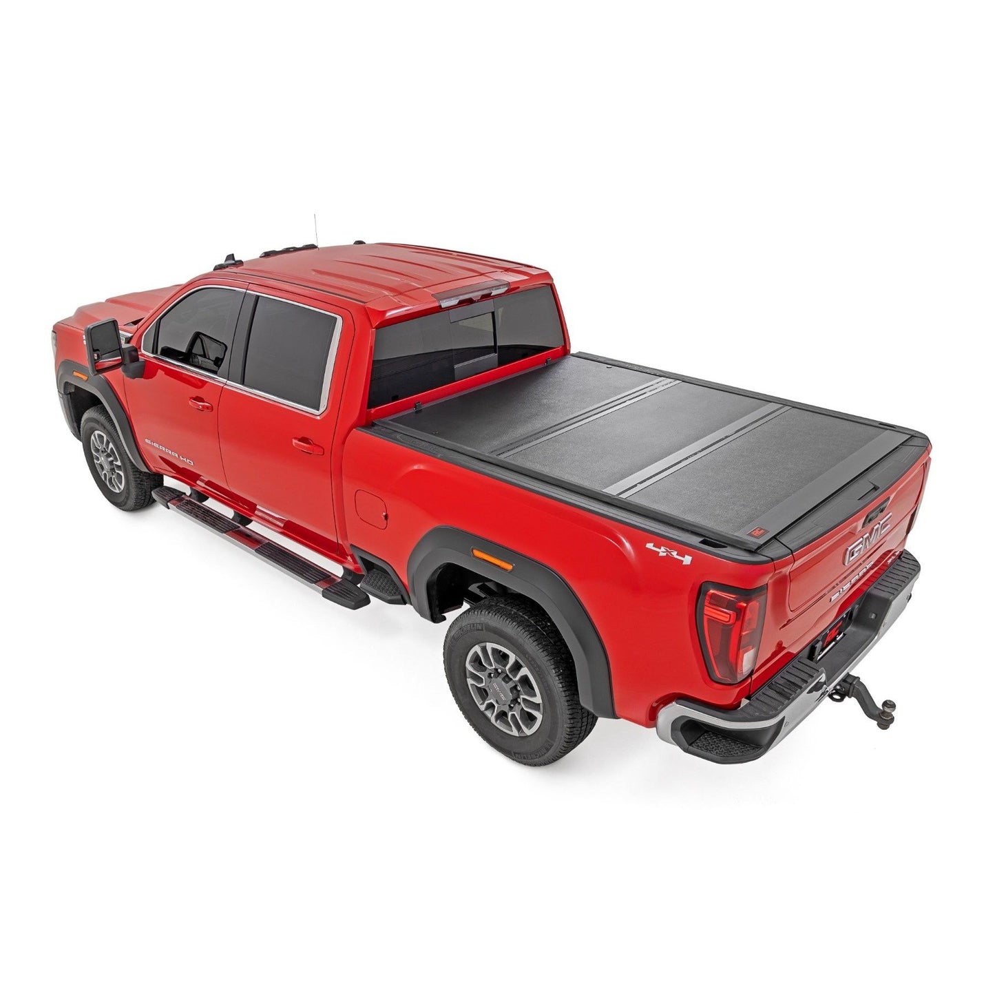 ROUGH COUNTRY Hard Low Profile Bed Cover | 6'9" Bed | Rail Caps | Chevy/GMC 2500HD/3500HD (20-25) | 47120651B