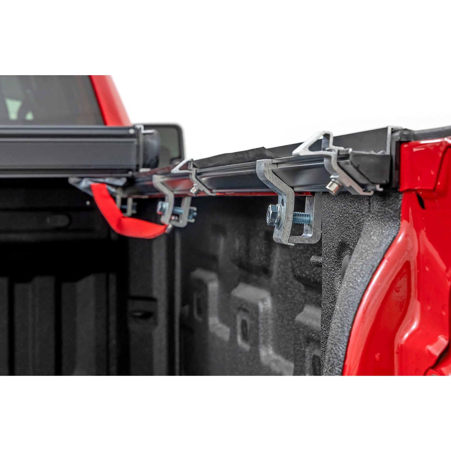 ROUGH COUNTRY Hard Low Profile Bed Cover | 6'9" Bed | Rail Caps | Chevy/GMC 2500HD/3500HD (20-25) | 47120651B