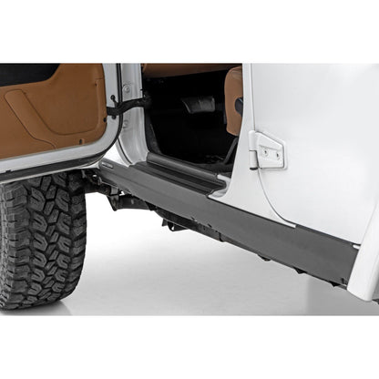 ROUGH COUNTRY Trail Cladding | Rocker Sill Plates | Jeep Wrangler Unlimited 2WD/4WD (07-18) | TC13020