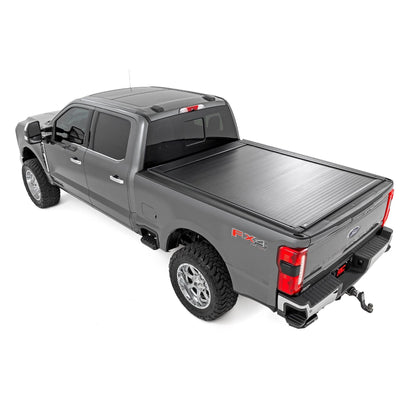 ROUGH COUNTRY | Powered Retractable Bed Cover  6'10" Bed  Ford F-250/F-350 Super Duty (17-26) | 51507650