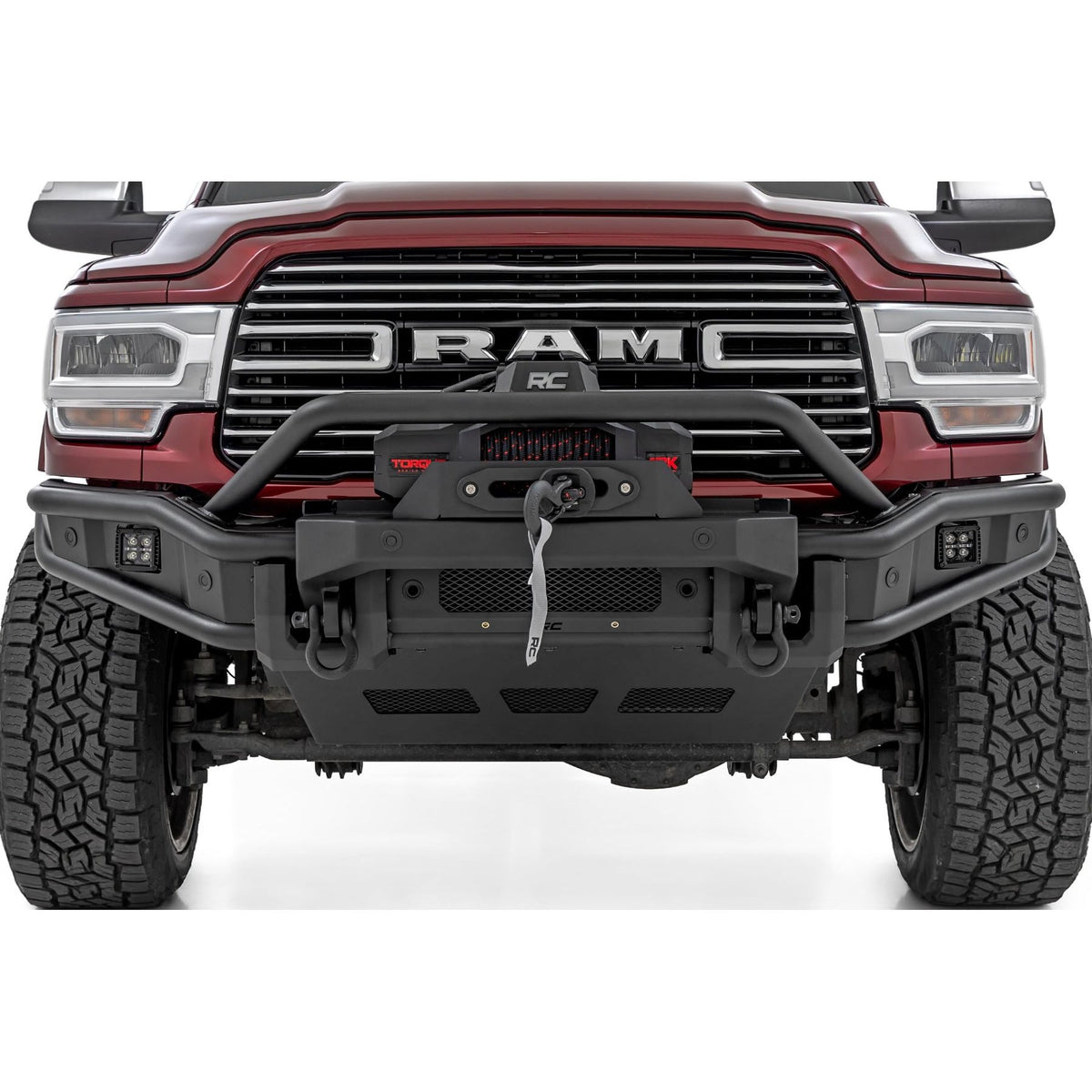 ROUGH COUNTRY RCS51212W 51212W Front Bumper Tubular Ram 2500/3500 2019-26