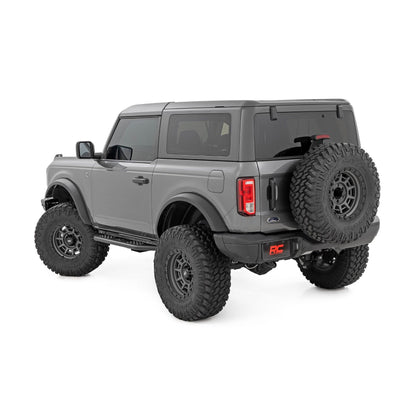 ROUGH COUNTRY OV2 Running Boards | Side Step Bars | 2-Door | Ford Bronco (2 Door) (21-25) | 14004