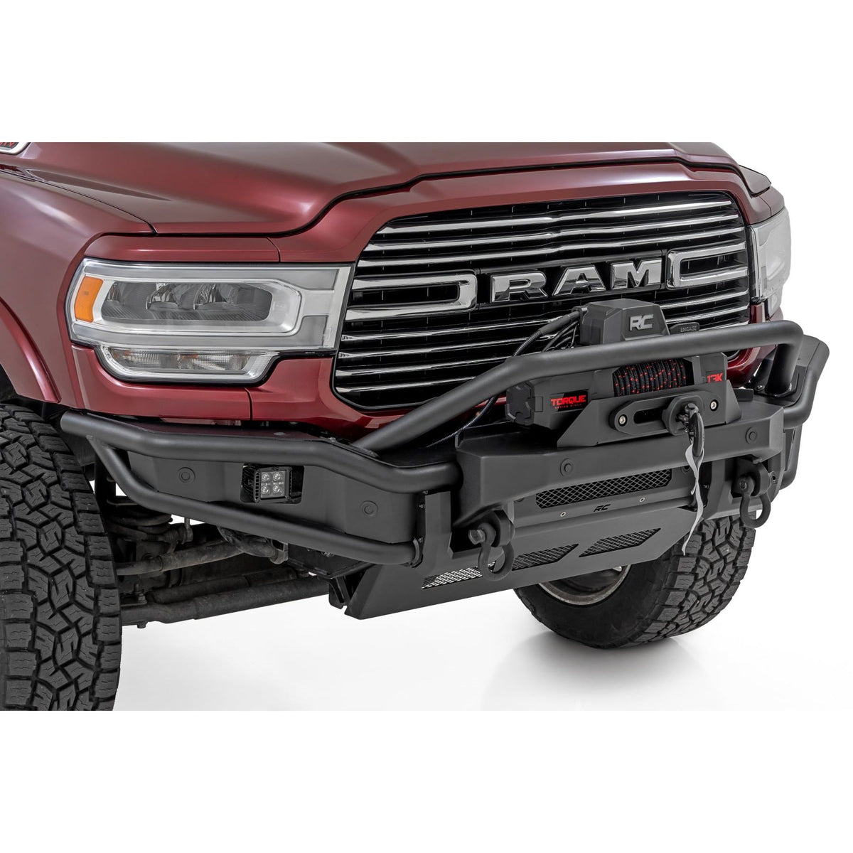 ROUGH COUNTRY RCS51212W 51212W Front Bumper Tubular Ram 2500/3500 2019-26