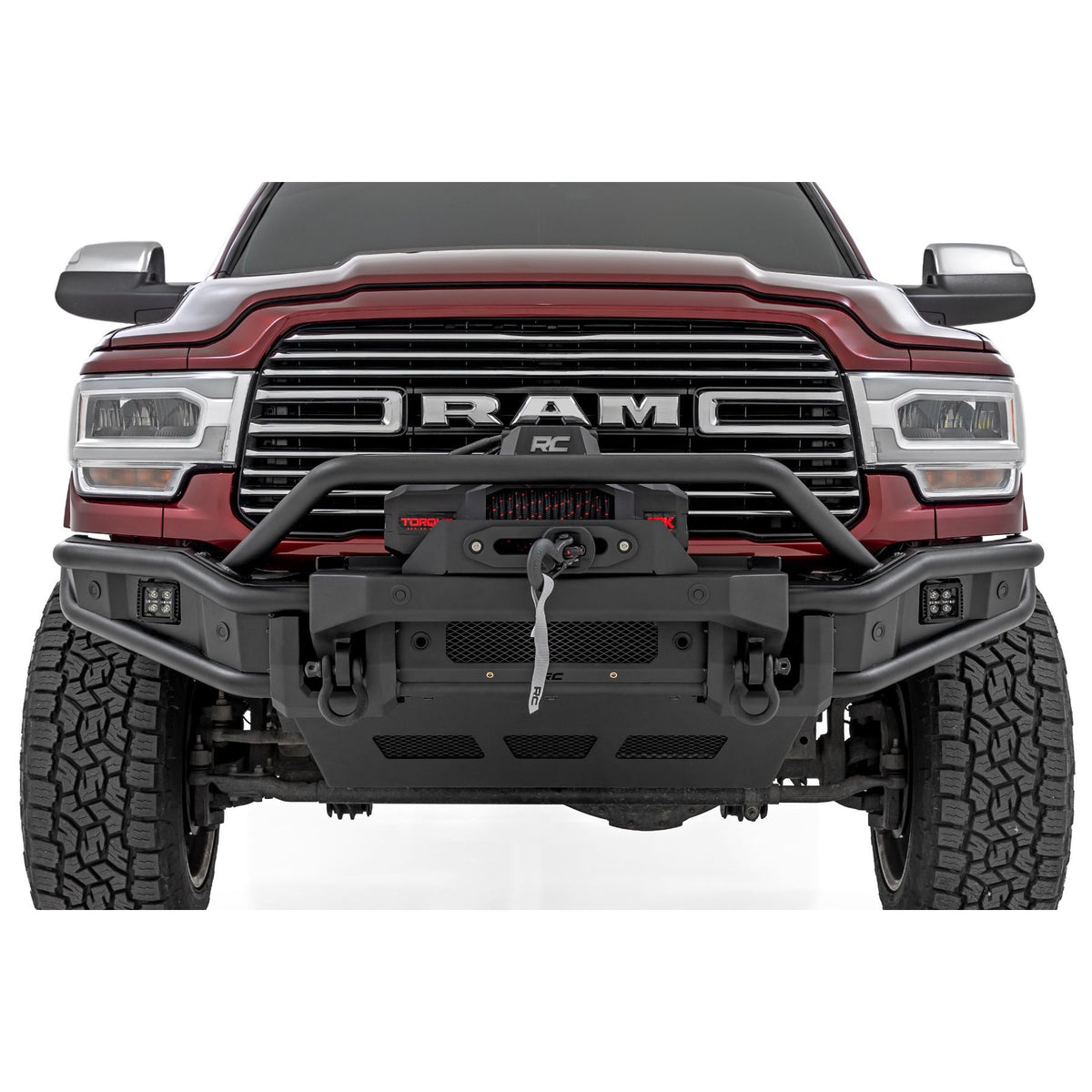 ROUGH COUNTRY RCS51212W 51212W Front Bumper Tubular Ram 2500/3500 2019-26