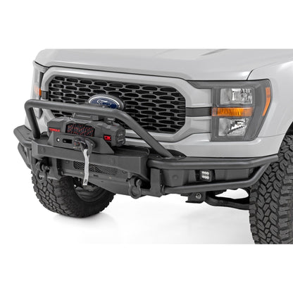 ROUGH COUNTRY Front Bumper | Tubular |Winch Mount | Ford F-150 2WD/4WD (2021-2023) | 51216W