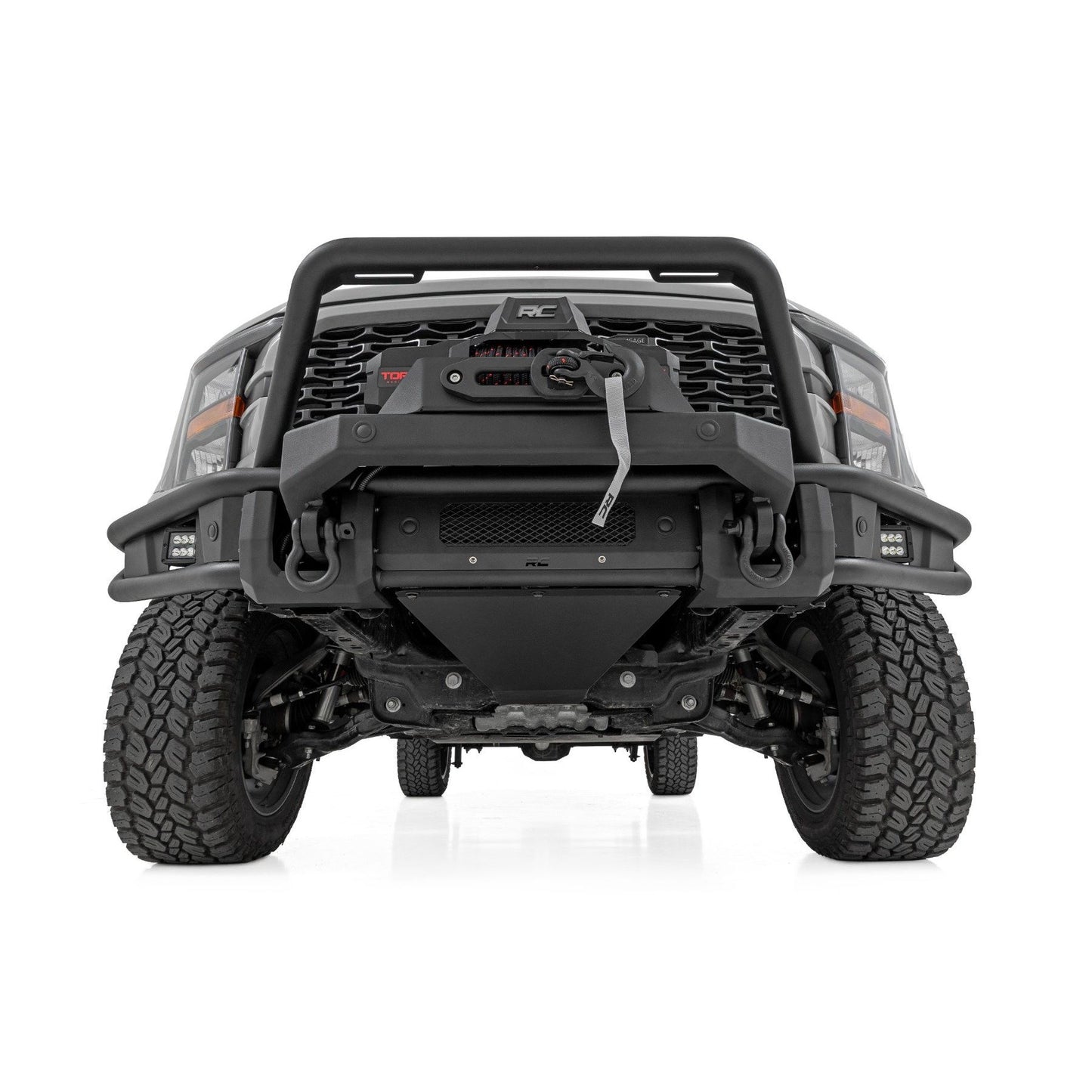 ROUGH COUNTRY Front Bumper | Tubular |Winch Mount | Ford F-150 2WD/4WD (2021-2023) | 51216W