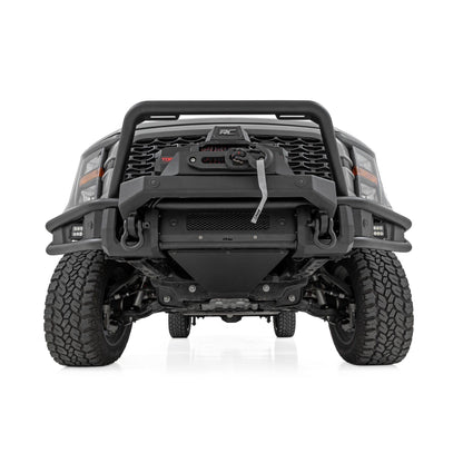 ROUGH COUNTRY Front Bumper | Tubular |Winch Mount | Ford F-150 2WD/4WD (2021-2023) | 51216W