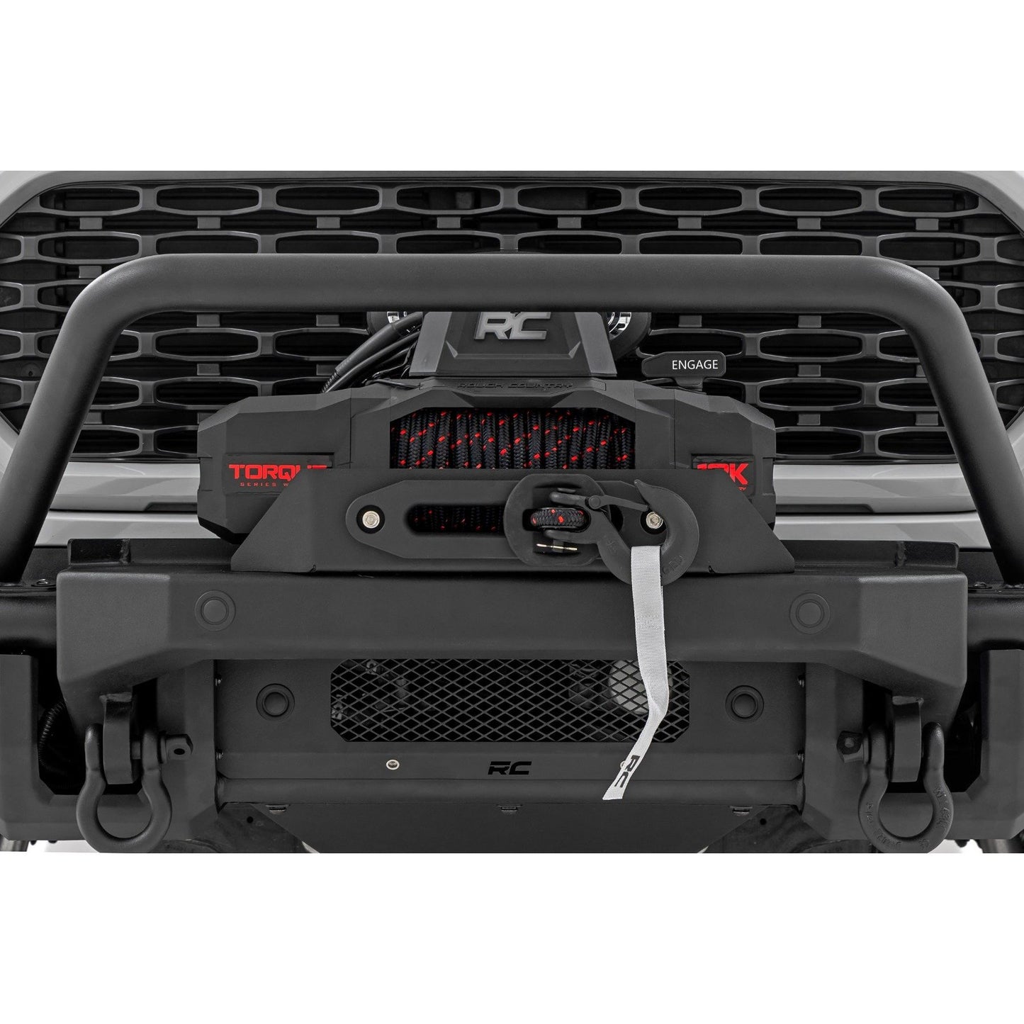 ROUGH COUNTRY Front Bumper | Tubular |Winch Mount | Ford F-150 2WD/4WD (2021-2023) | 51216W