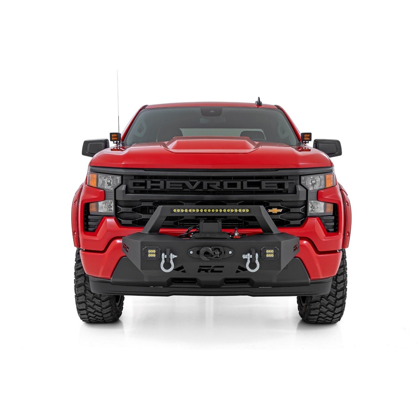 ROUGH COUNTRY EXO Winch Mount Kit | Chevy Silverado 1500 2WD/4WD (2019-2026) | 10814