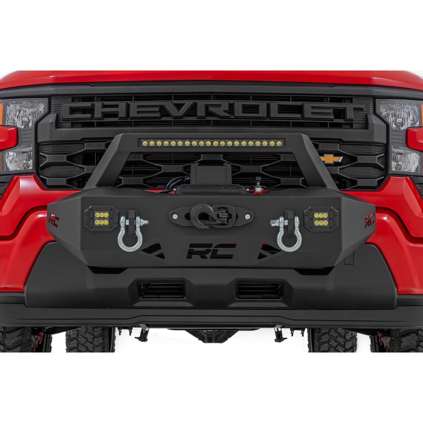 ROUGH COUNTRY EXO Winch Mount Kit | Chevy Silverado 1500 2WD/4WD (2019-2026) | 10814