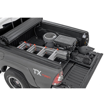 ROUGH COUNTRY Truck Bed Cargo Storage Tray | Mid-Size Bed Storage Tray | Easy Access | 10210