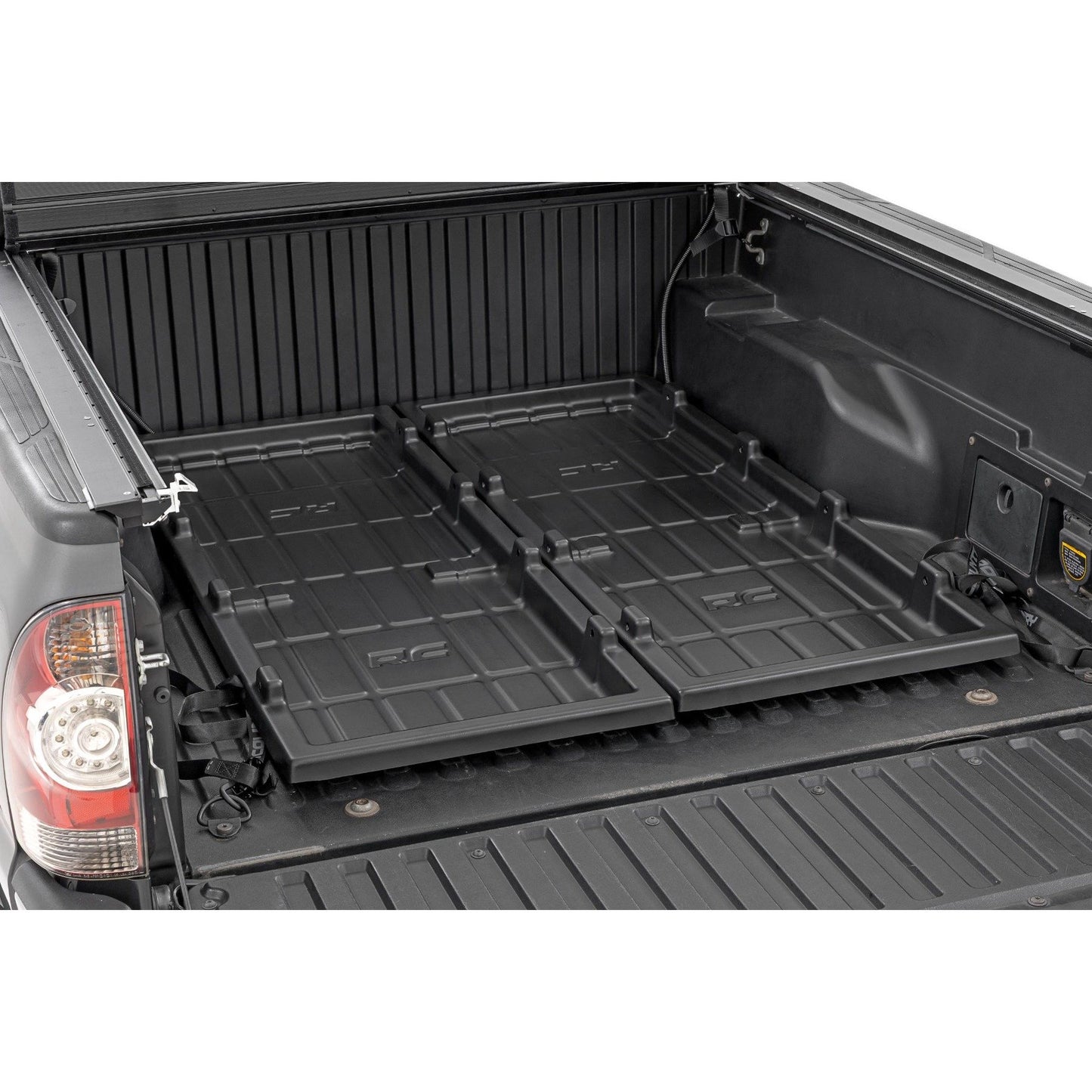 ROUGH COUNTRY Truck Bed Cargo Storage Tray | Mid-Size Bed Storage Tray | Easy Access | 10210