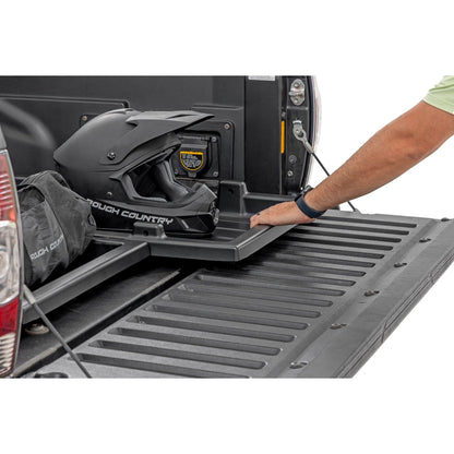 ROUGH COUNTRY Truck Bed Cargo Storage Tray | Mid-Size Bed Storage Tray | Easy Access | 10210