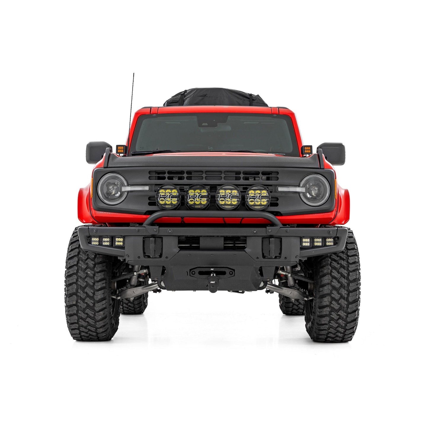 ROUGH COUNTRY Fender Flares | PQ Race Red | Ford Bronco 4WD (2021-2025) | O-F12124-PQ