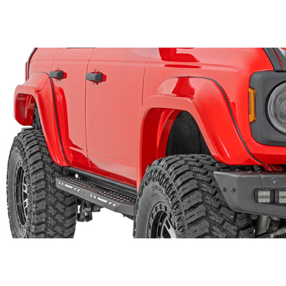ROUGH COUNTRY Fender Flares | PQ Race Red | Ford Bronco 4WD (2021-2025) | O-F12124-PQ