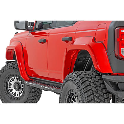ROUGH COUNTRY Fender Flares | PQ Race Red | Ford Bronco 4WD (2021-2025) | O-F12124-PQ