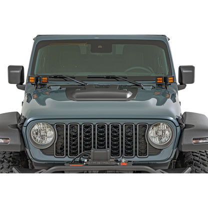 ROUGH COUNTRY Hood Scoop *Select Color* | Jeep Gladiator JT/Wrangler JL 4WD (2018-2026)