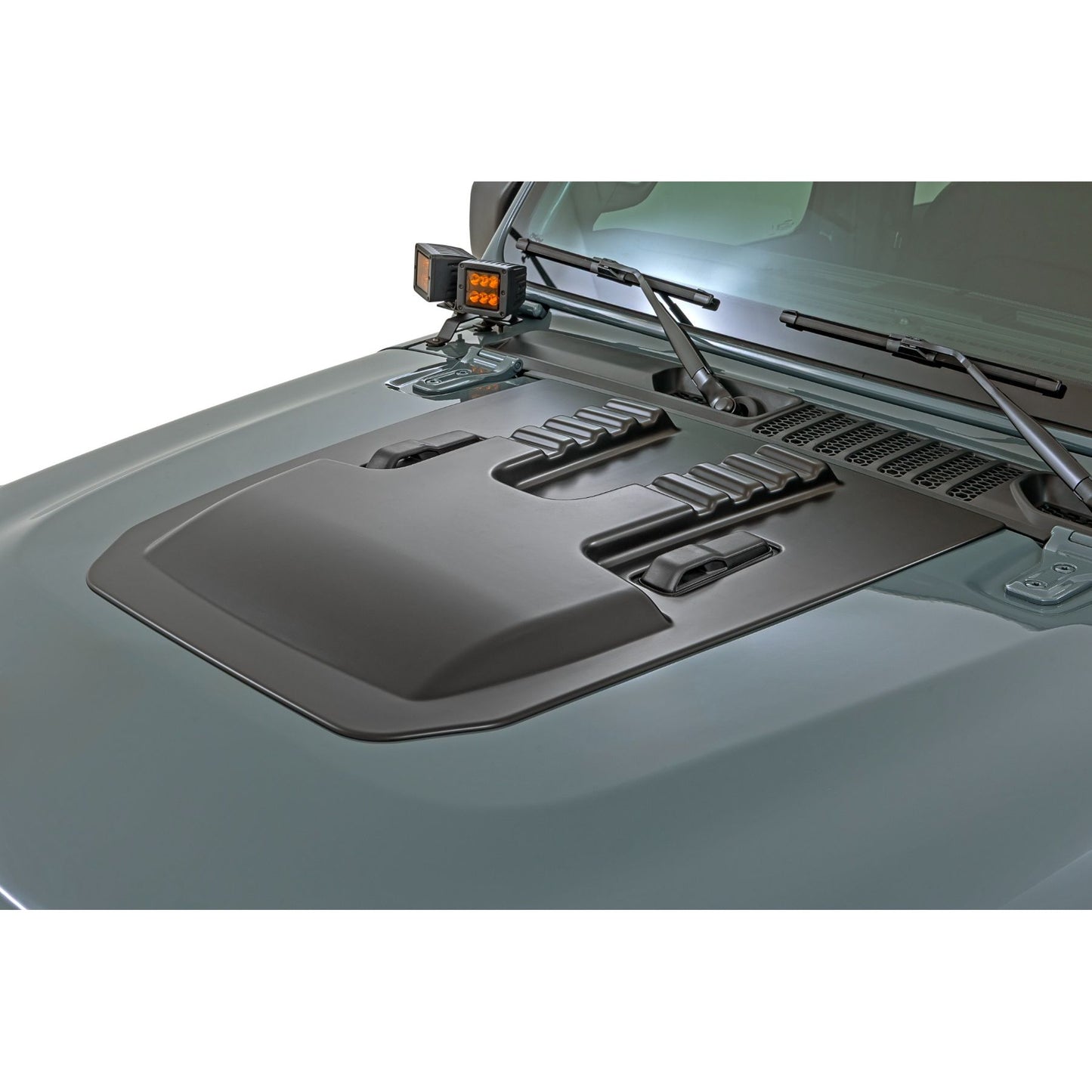 ROUGH COUNTRY Hood Scoop *Select Color* | Jeep Gladiator JT/Wrangler JL 4WD (2018-2026)