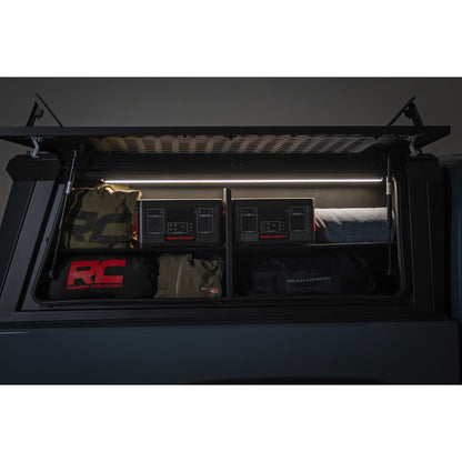 ROUGH COUNTRY | Bed Cap Side Shelf Storage Bin  Passengers Side  Jeep Gladiator JT (20-26) | 734055