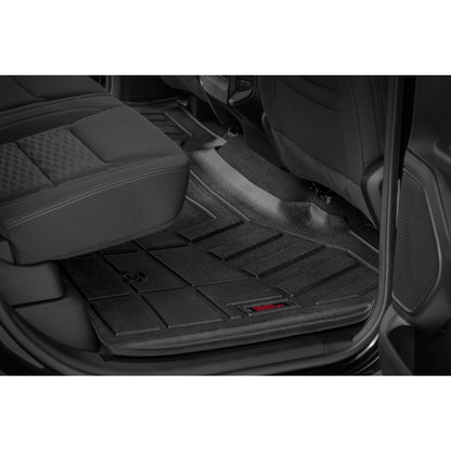 ROUGH COUNTRY Sure-Fit Floor Mats | Front & Rear | Crew | Ram 1500 2WD/4WD (2025) | SM31630
